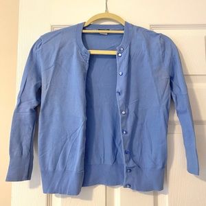 J. Crew Periwinkle Blue Cardigan Sweater XS
